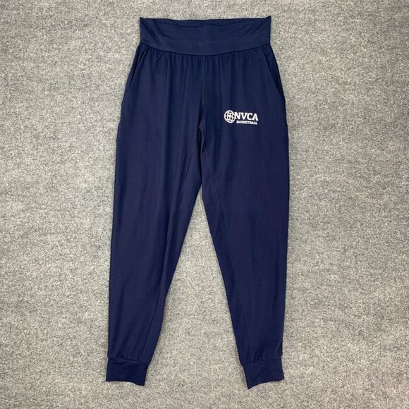 Under Armour NVCA Basketball Jogger Pant Women M Medium Navy High Waisted Cuffed - Picture 2 of 13